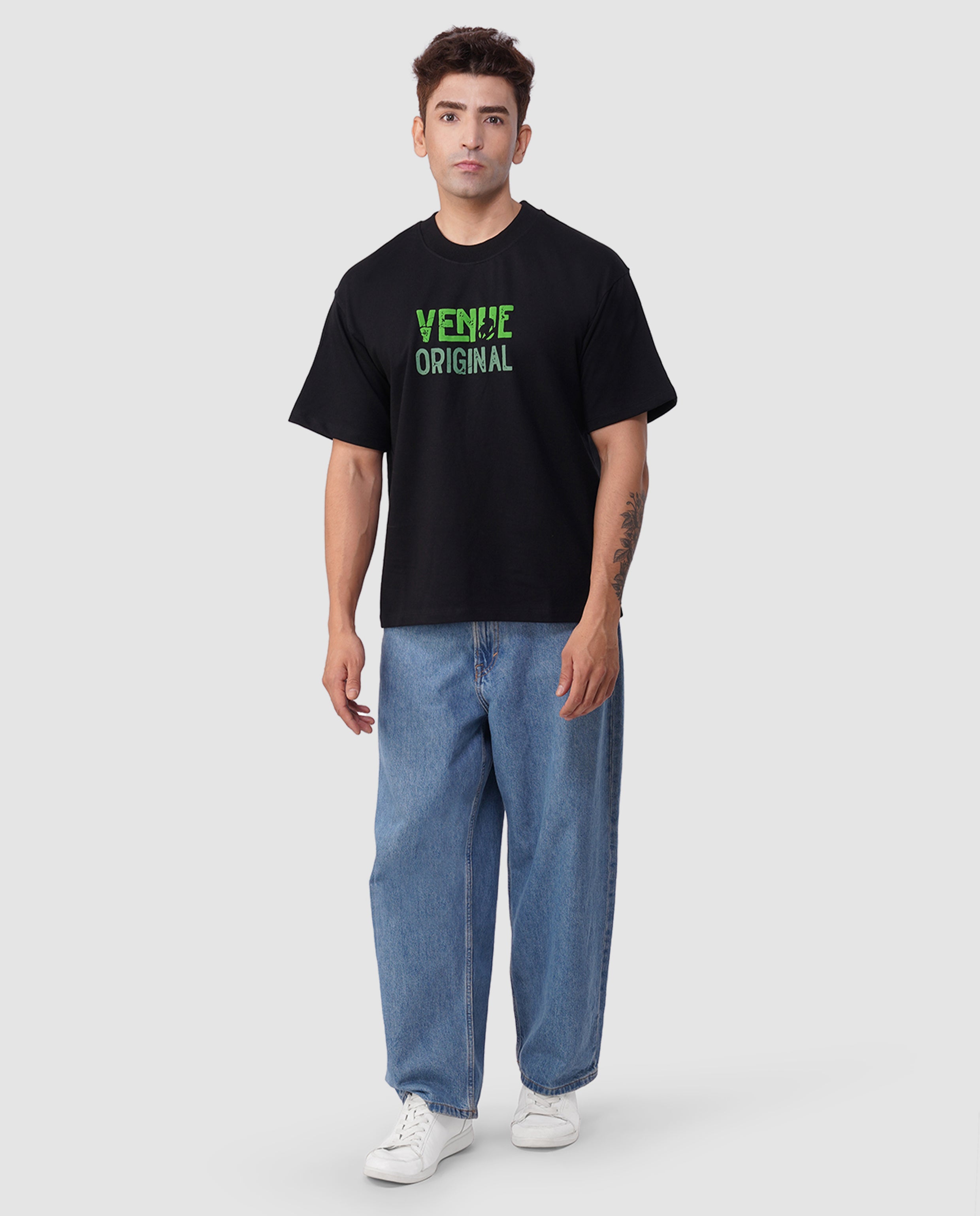 Jungle Reign Oversized Tee – Midnight Panther Drop