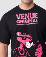 Panther Drip Oversized Tee – Neon Flex Drop