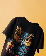 Night Owl Puff Print Oversized T-shirt