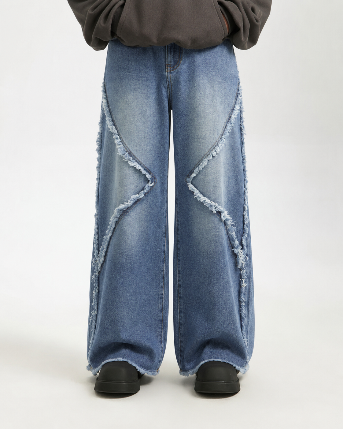 Ocean Fringe Denim Jeans