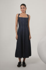 Indigo Arc Denim Dress – Venue Blues