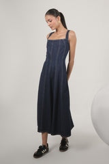 Indigo Arc Denim Dress – Venue Blues