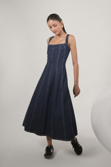 Indigo Arc Denim Dress – Venue Blues