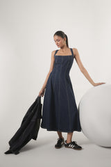 Indigo Arc Denim Dress – Venue Blues