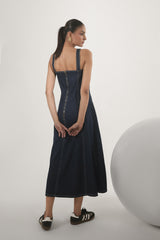 Indigo Arc Denim Dress – Venue Blues