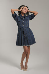 Denim Reverie Mini Dress – Venue Blues