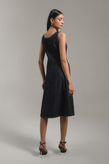 Golden Bloom Denim Midi – Venue Blues