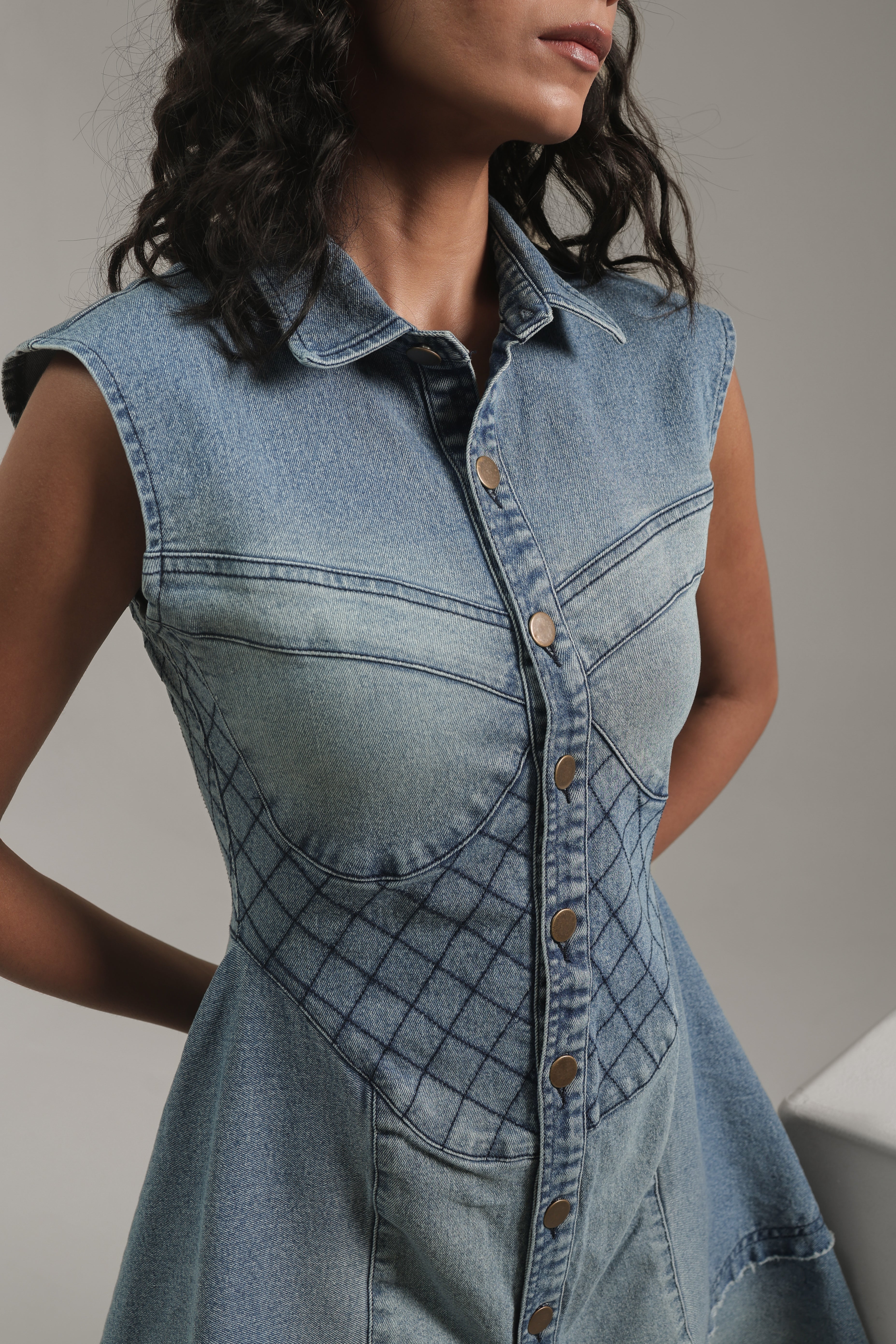 Quilted Charm Denim Mini – Venue Blues