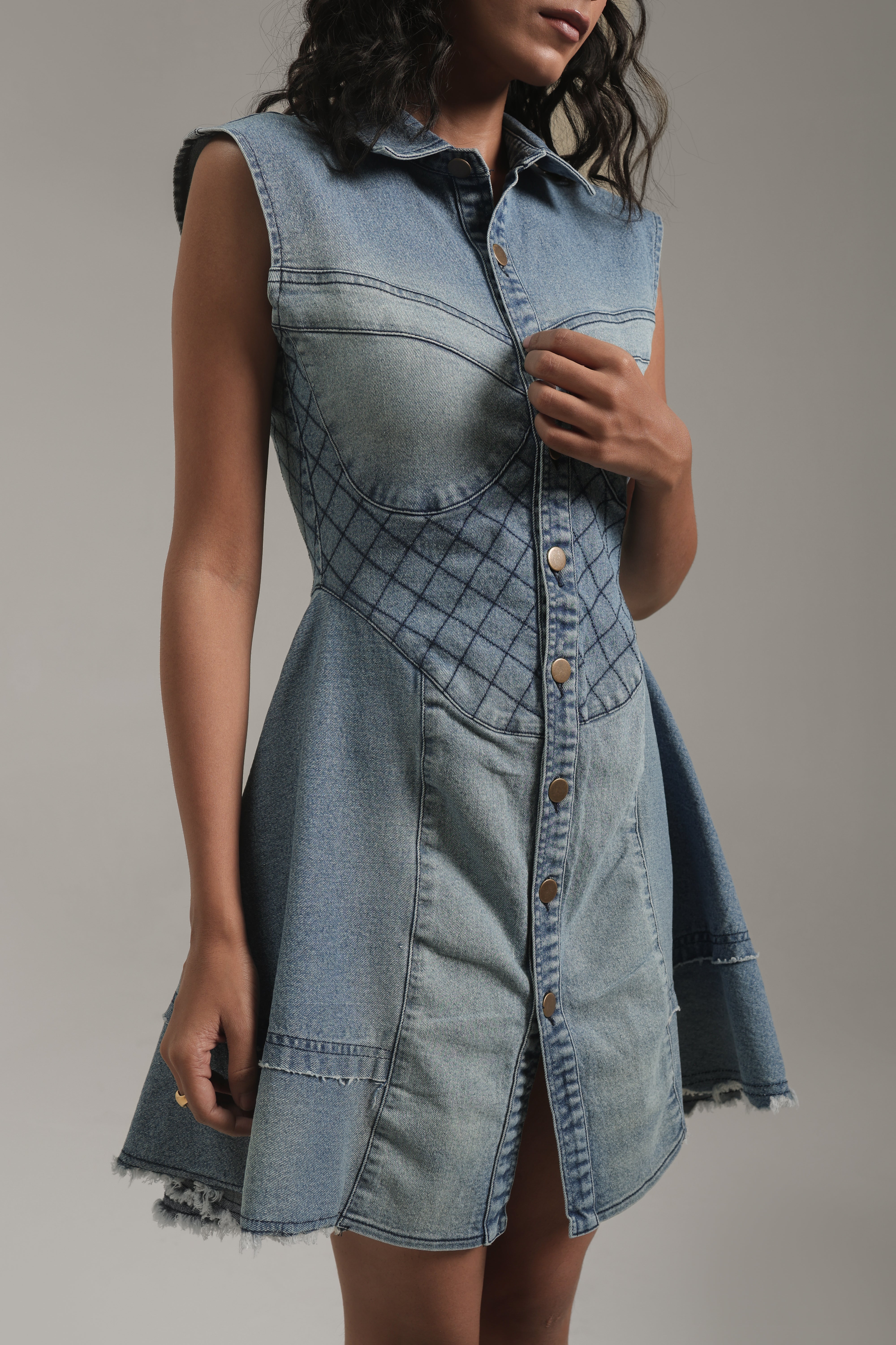 Quilted Charm Denim Mini – Venue Blues