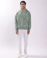 Buck Crown Overall Puff Print Oversized Hoodie