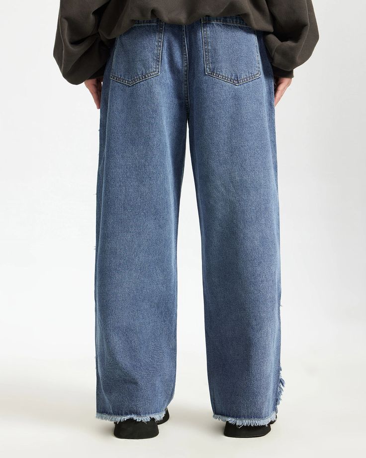 Ocean Fringe Denim Jeans