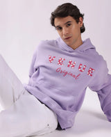 Star Print Puff Print Oversized Hoodie