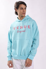 Star Print Puff Print Oversized Hoodie