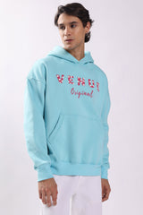 Star Print Puff Print Oversized Hoodie