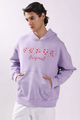 Star Print Puff Print Oversized Hoodie