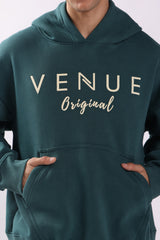 Whale Print Oversized Hoodie