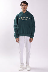 Whale Print Oversized Hoodie