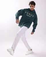 Whale Print Oversized Hoodie