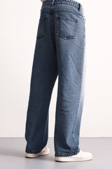 Indigo Drift Embroidered Denim Pants