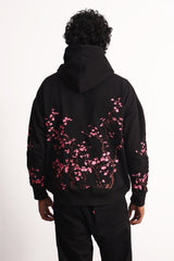 Cherry Blossom Black Hoodie