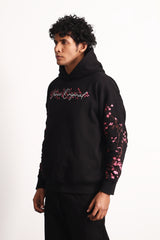 Cherry Blossom Black Hoodie
