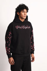 Cherry Blossom Black Hoodie
