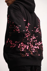 Cherry Blossom Black Hoodie
