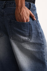 Midnight Fade Embroidered Denim Pants