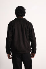 Midnight Black Suede Jacket