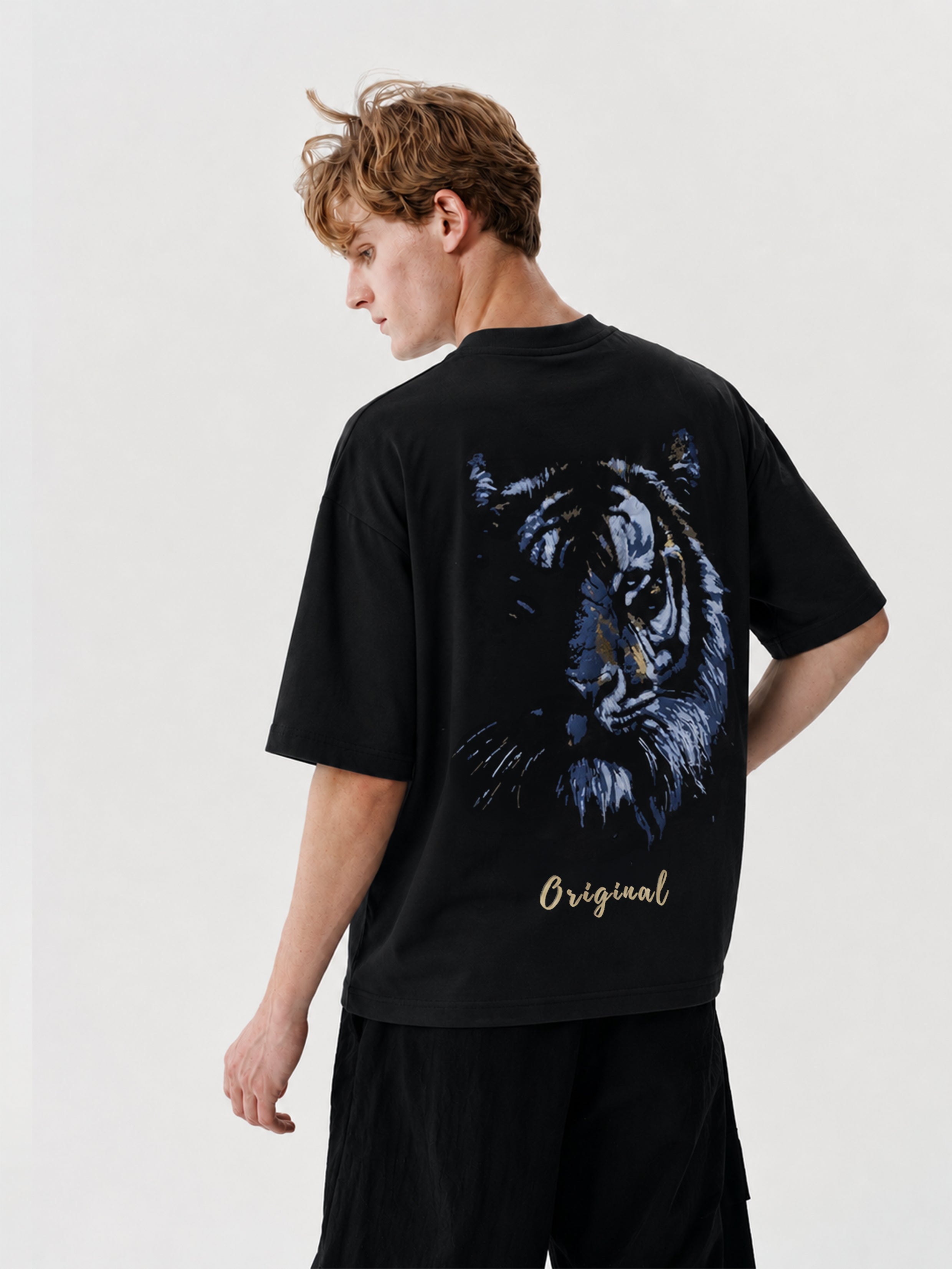 Black Tiger Oversized T-Shirt
