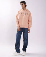 Typography Puff Print Oversized Hoodie