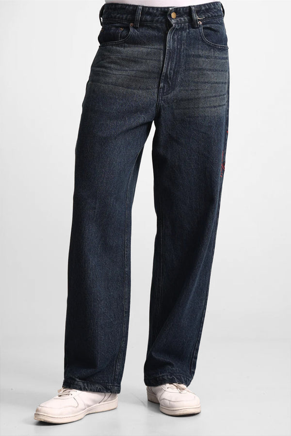 Deep Indigo Straight Denim