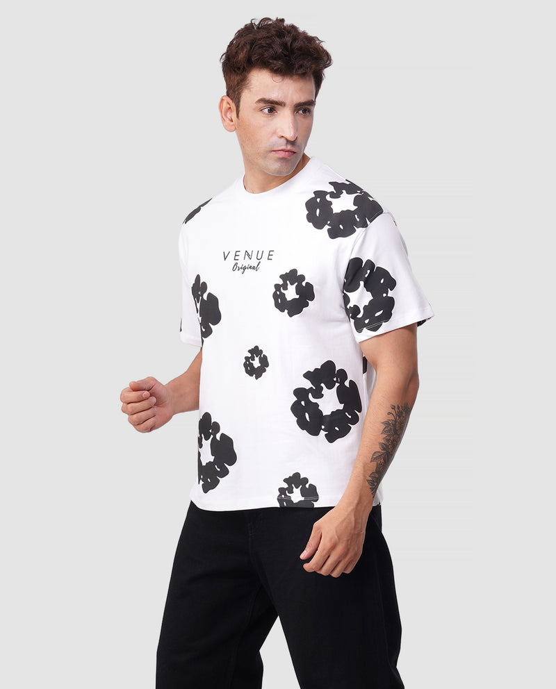 Pop Vibe Oversized Tee – Midnight Butter