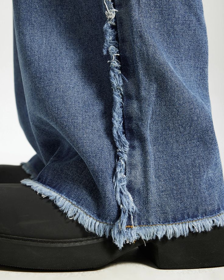 Ocean Fringe Denim Jeans
