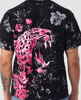 Roar Bloom Oversized Tee – Jungle Black