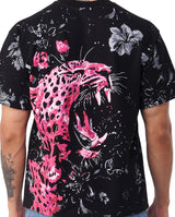 Roar Bloom Oversized Tee – Jungle Black