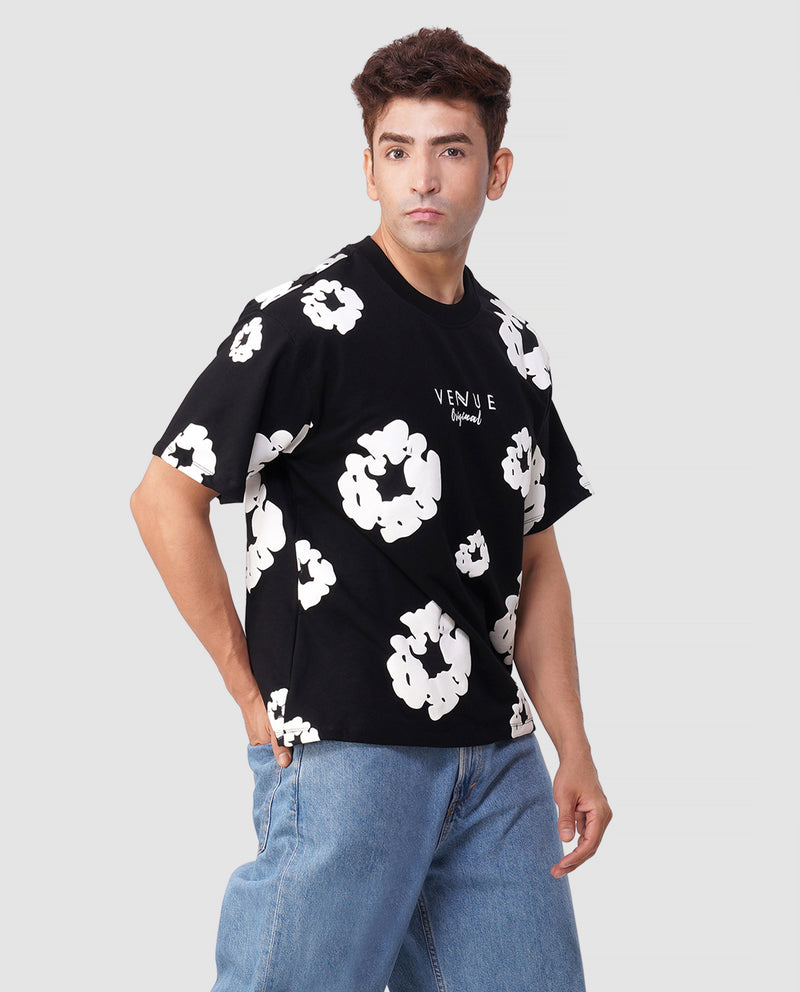 Pop Vibe Oversized Tee – Midnight Butter