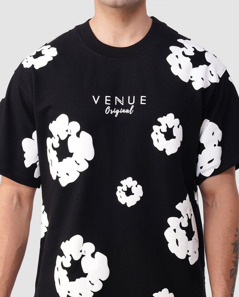Pop Vibe Oversized Tee – Midnight Butter