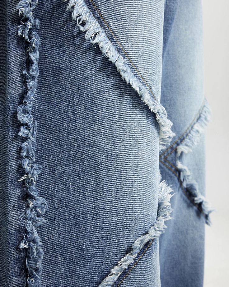 Ocean Fringe Denim Jeans