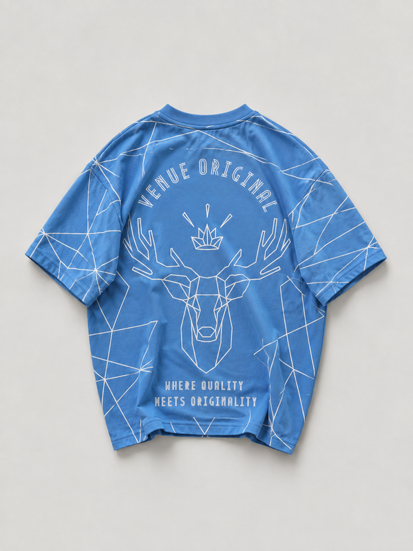 Buck Crown Overall Puff Print Oversized T-shirt