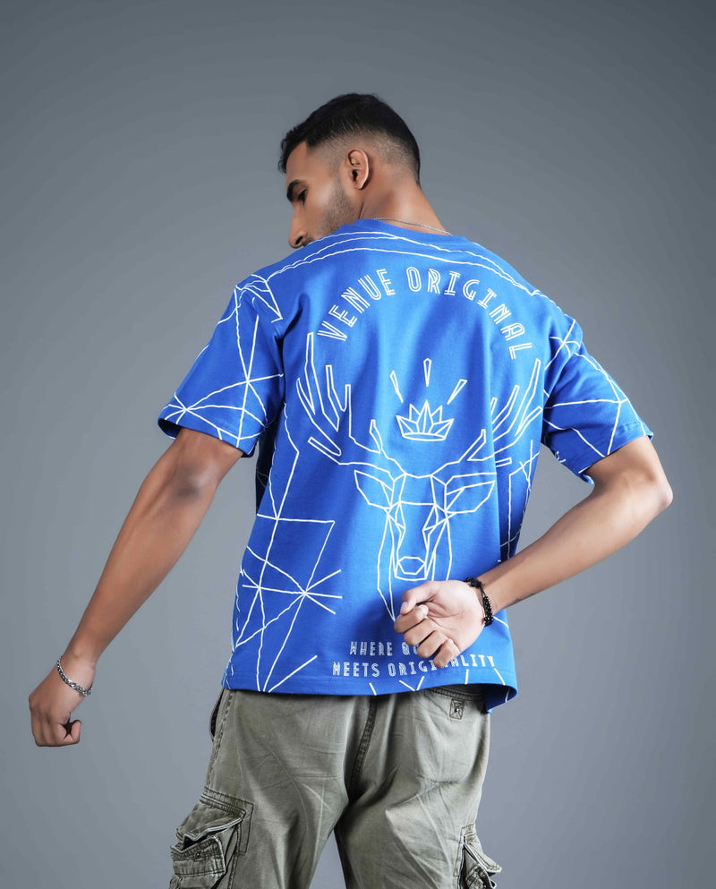Buck Crown Puff Print Oversized T-shirt