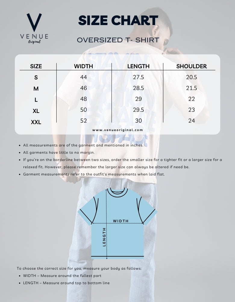 Pop Vibe Oversized Tee – Midnight Butter