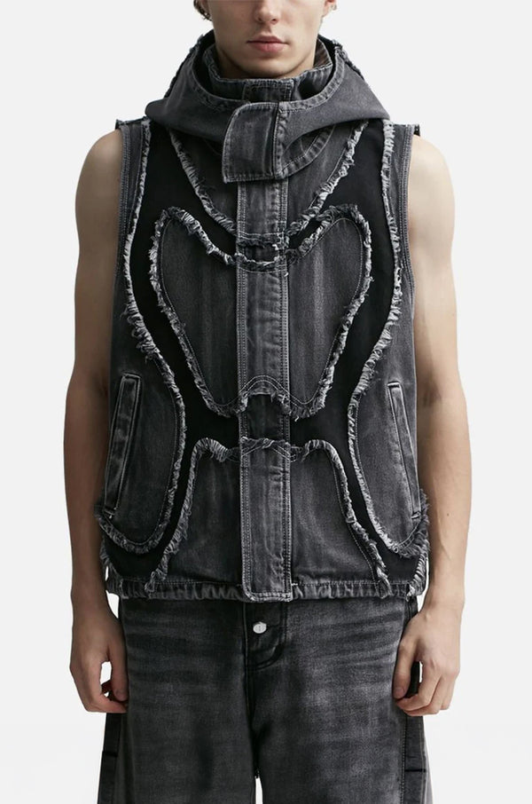 Shadowgrid Vest Denim Jacket