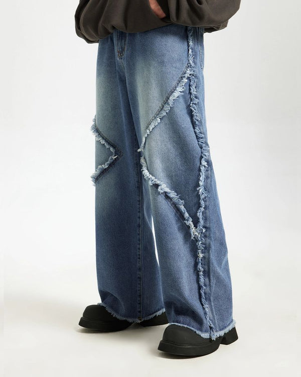 Ocean Fringe Denim Jeans