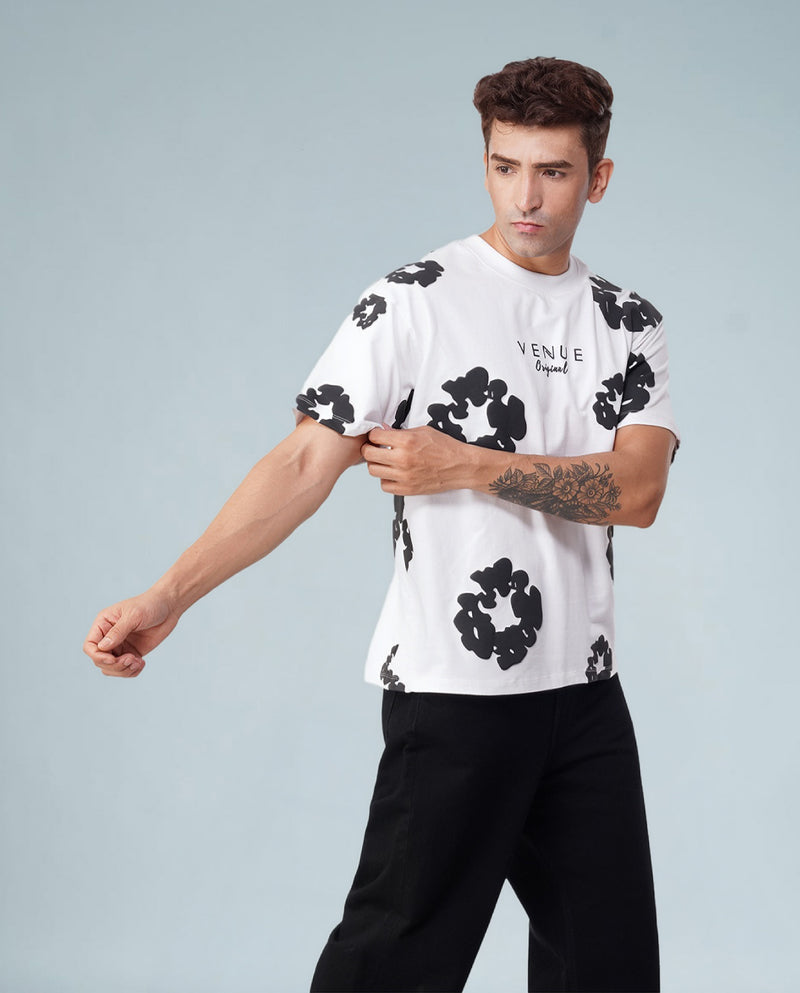 Pop Vibe Oversized Tee – Midnight Butter