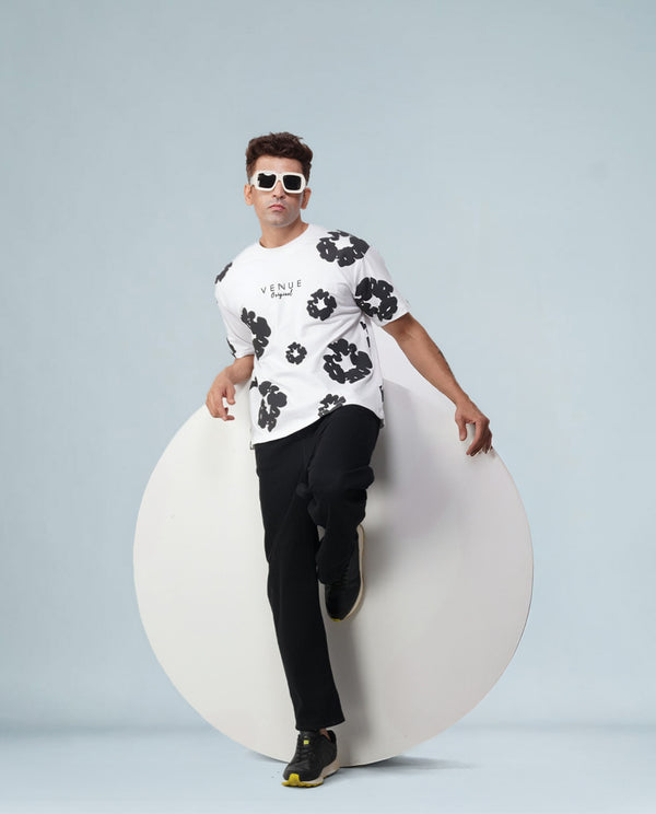 Pop Vibe Oversized Tee – Midnight Butter