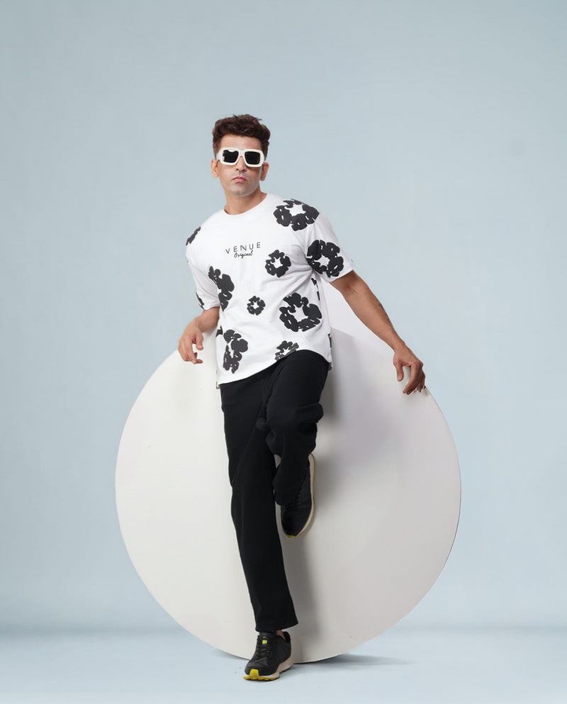 Pop Vibe Oversized Tee – Midnight Butter