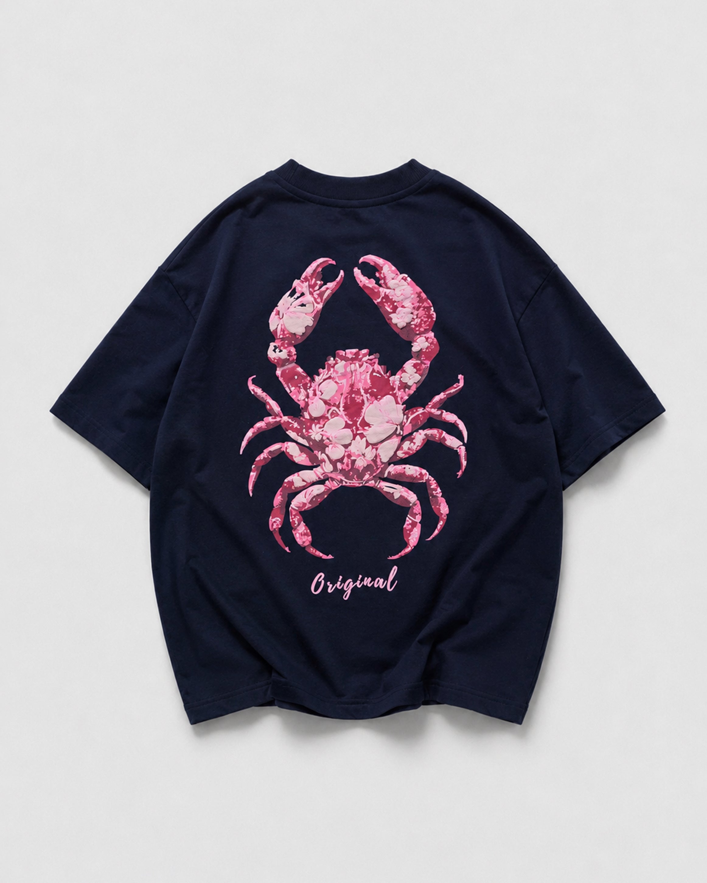 Navy blue crab Oversized T-Shirt