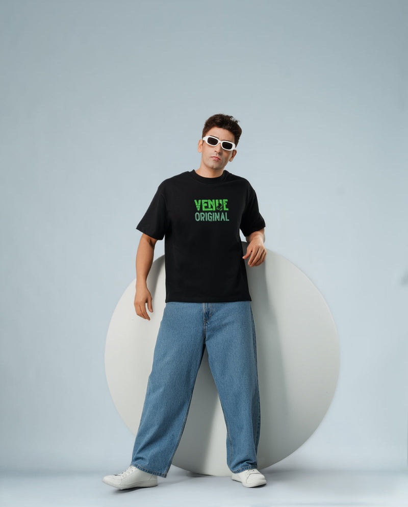 Jungle Reign Oversized Tee – Midnight Panther Drop
