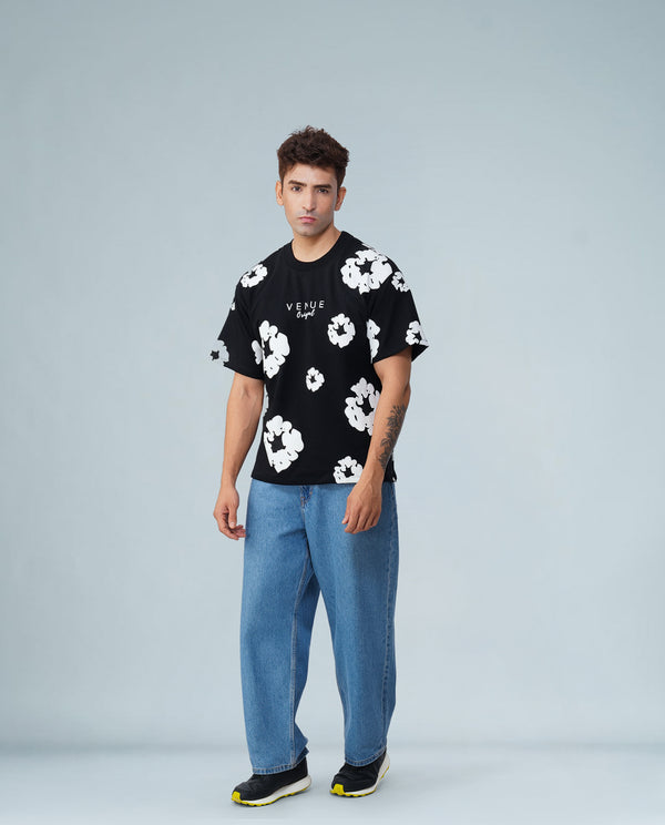 Pop Vibe Oversized Tee – Midnight Butter